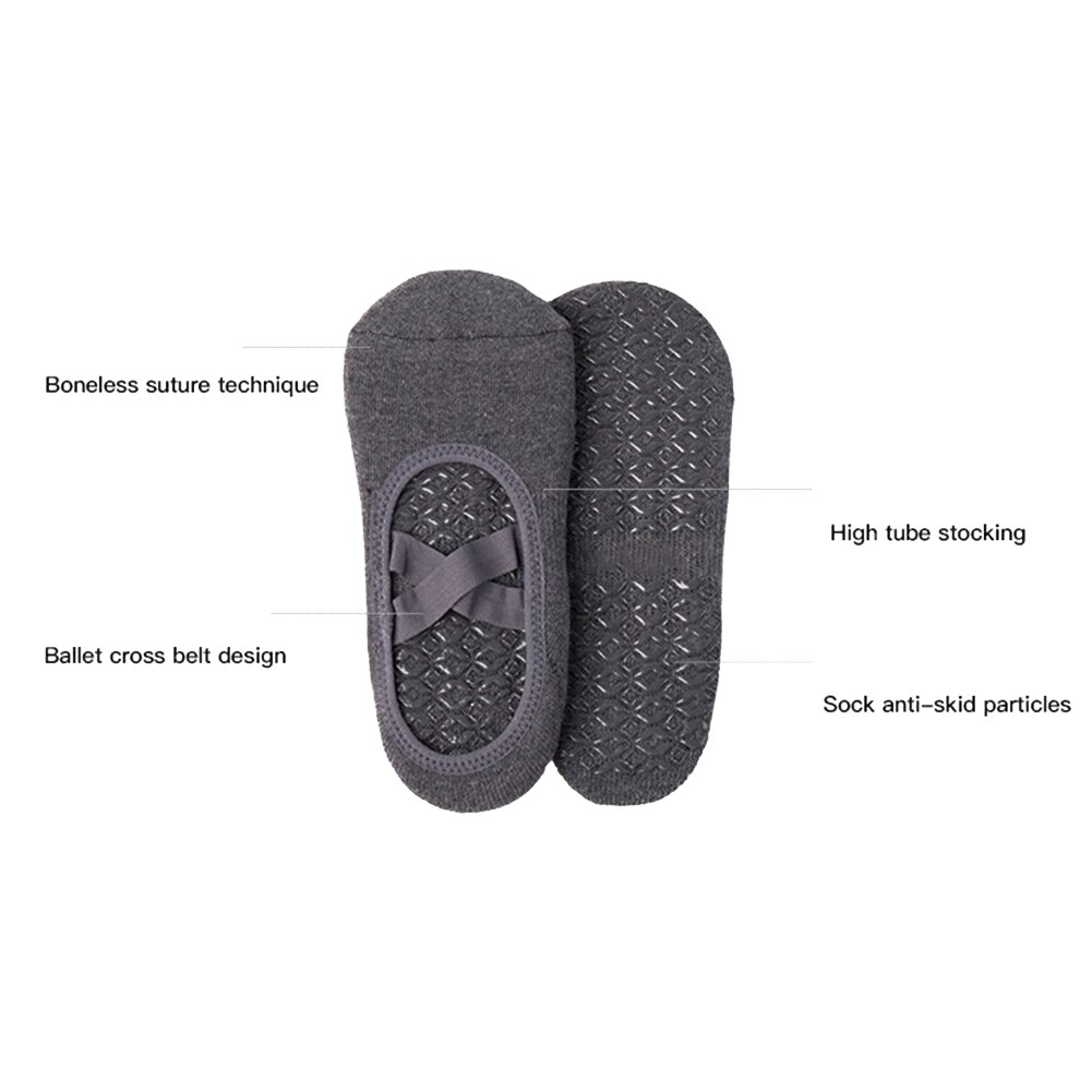 Yoga Sokken Vrouwen Antislip Grips Pilates Sport Bandage Dans Sokken Schoenen Buik Naadloze Meisjes Ballet Dans Sokken