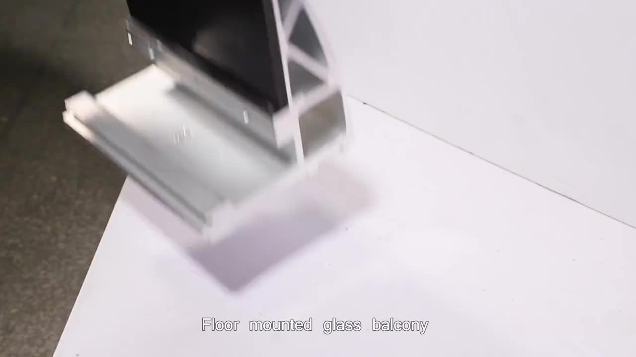 Balustrade glass railing U channel clamp with aluminium material