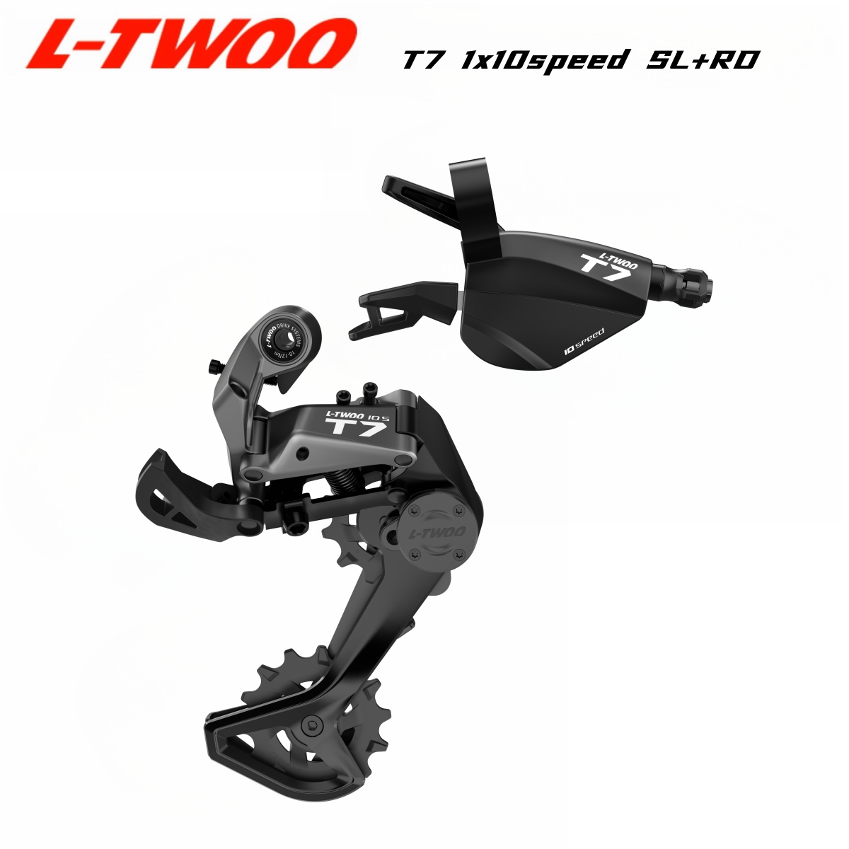 LTWOO T2/T3/T5/T7/T9/TX Liberación bidireccional + Desviador trasero de amortiguación estabiliza: Borgoña