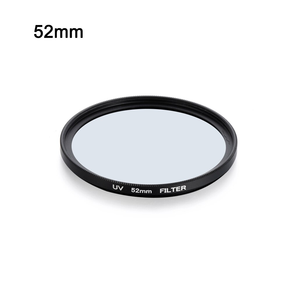 Camera UV Round Filter DSLR Clear Lens 49MM 52MM 55MM 58MM 62MM 67MM 72MM 77MM Camera Accessories: 52MM