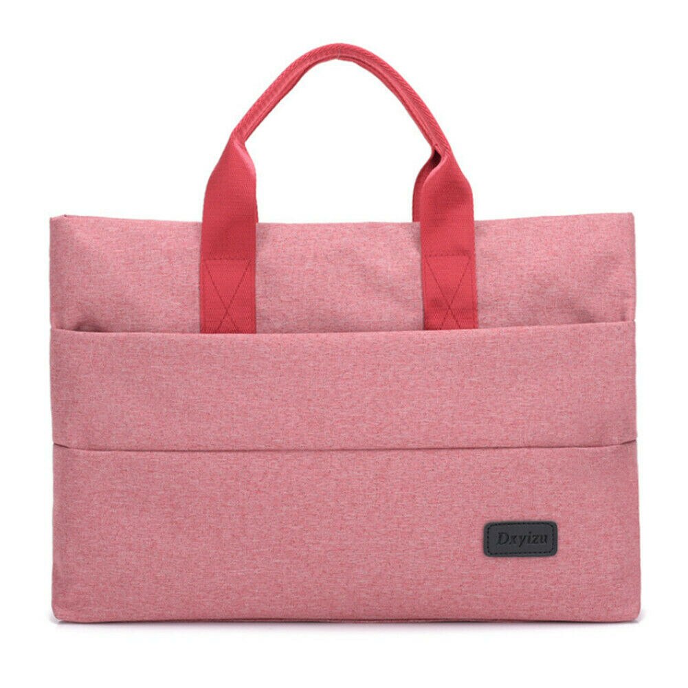 lässig wasserdichte Oxford tuch Laptop tasche 15 zoll multi-funktion tragbare Geschäft handtasche: Rosa