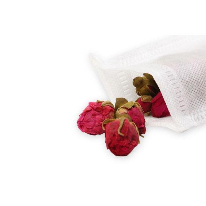 100 Stks/partij Theezakjes 5X7 Cm Lege Geurende Thee Zakken Met String Genezen Seal Filter Voor Kruid Losse Thee