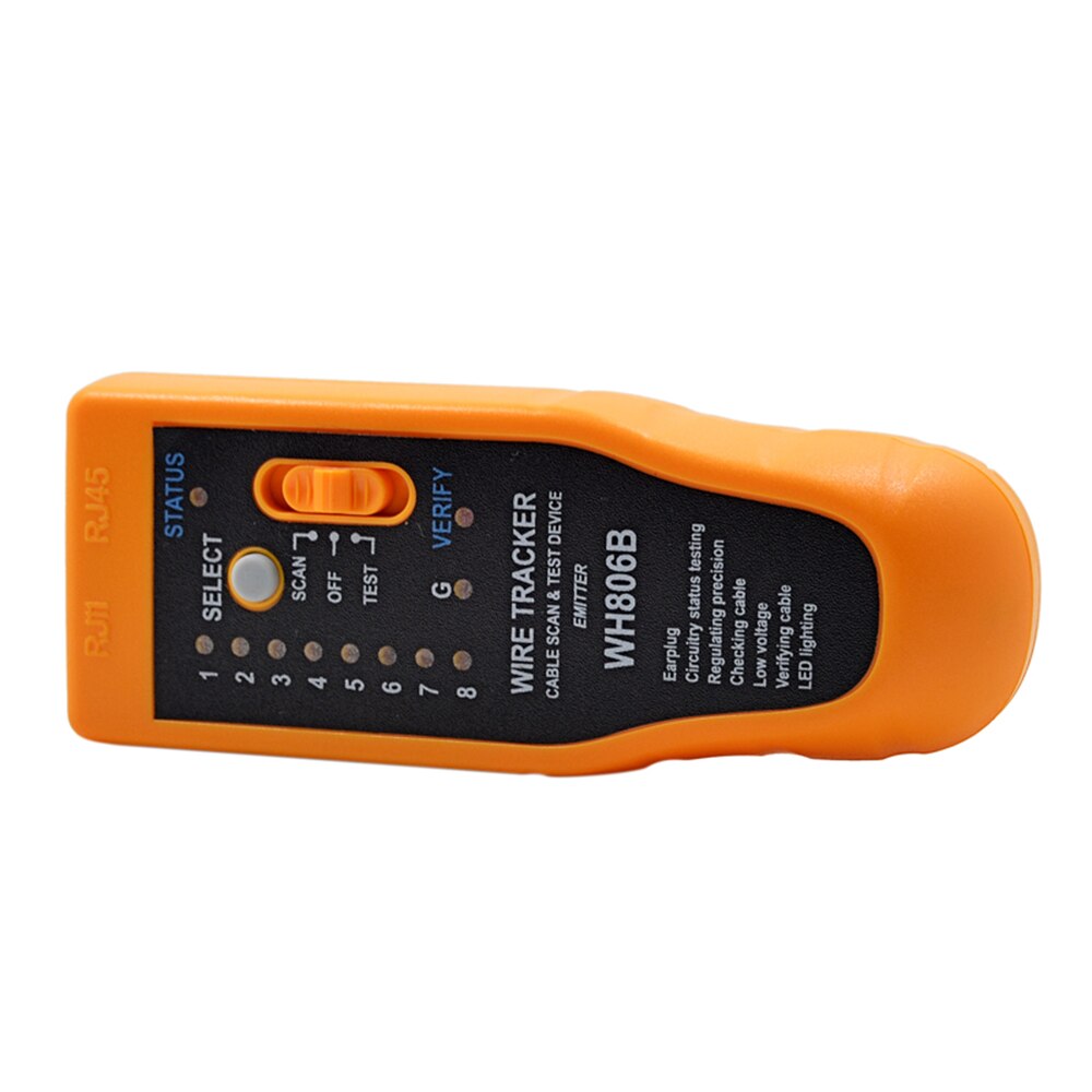 Originele WH806B Telefoon Wire Tracker Lan Kabel Tester Voor Stp Utp Cat5 Cat6 RJ45 RJ11 Bnc Metalen Lijn Finder Sequence testen