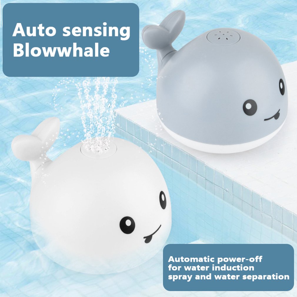 Kids Baby Leuke Cartoon Walvis Drijvende Spuiten Water Bad Speelgoed Tuit Spray Douche Baden Zwemmen Badkamer Speelgoed