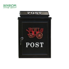 Modern Outdoor Post Rustic Wall Mount Mail Box Street House Letter Mailbox: Default Title