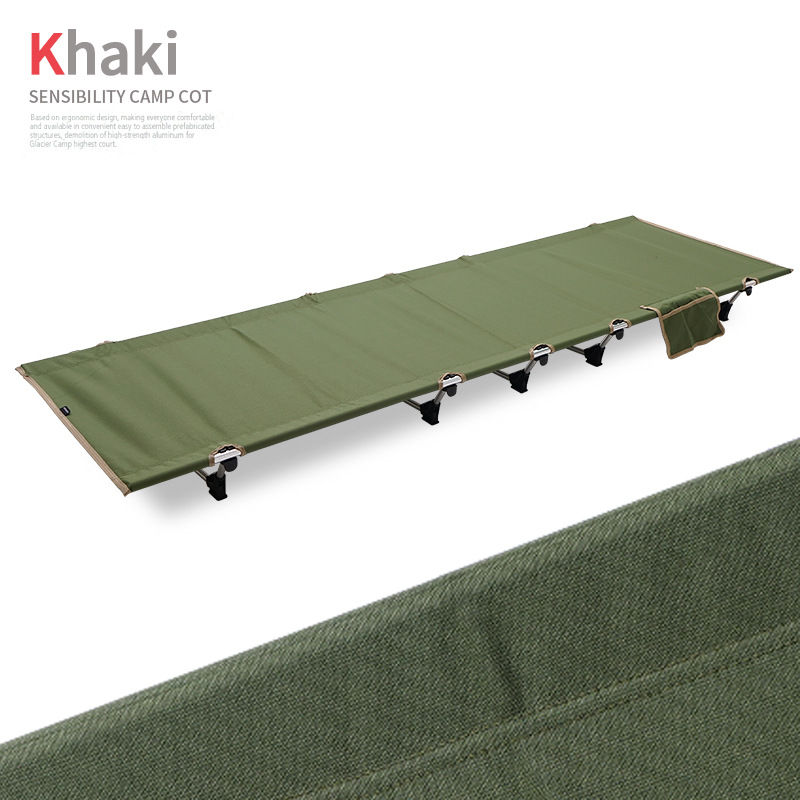 Camping Leichtes Klappbett Büro Nickerchenbett Campingbett 185 cm: green