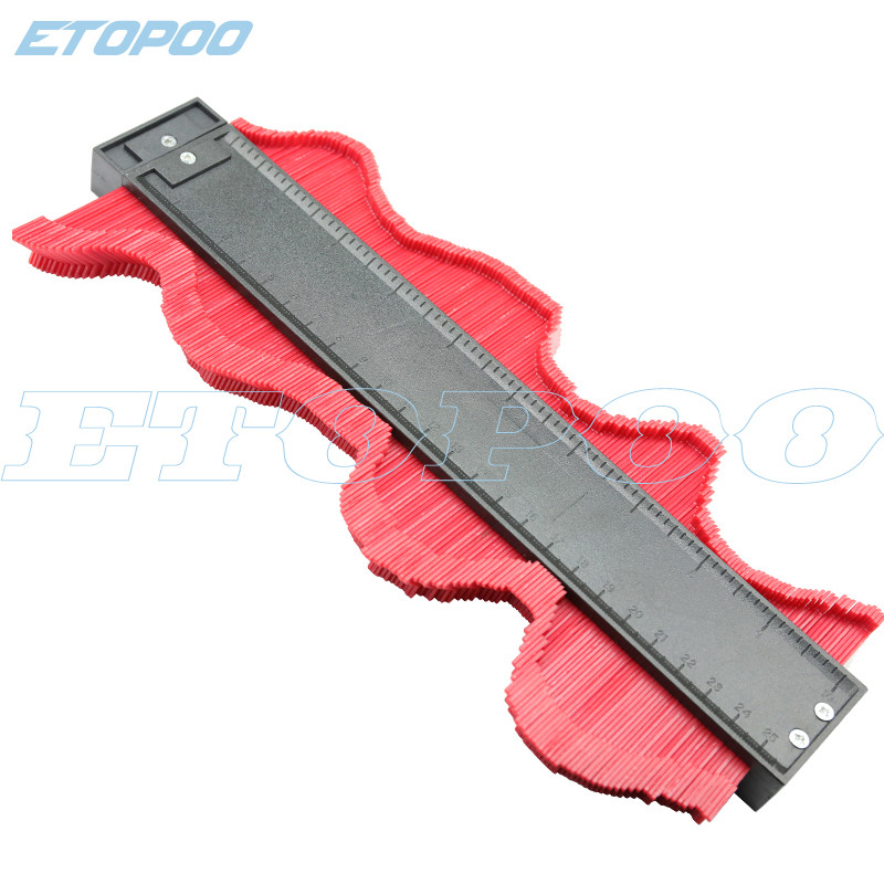 self lock Profile Copy Gauge Contour Gauge Duplicator Standard 5/10" Width Wood Marking Tool Tiling Laminate Tiles General Tools: 10inch no lock