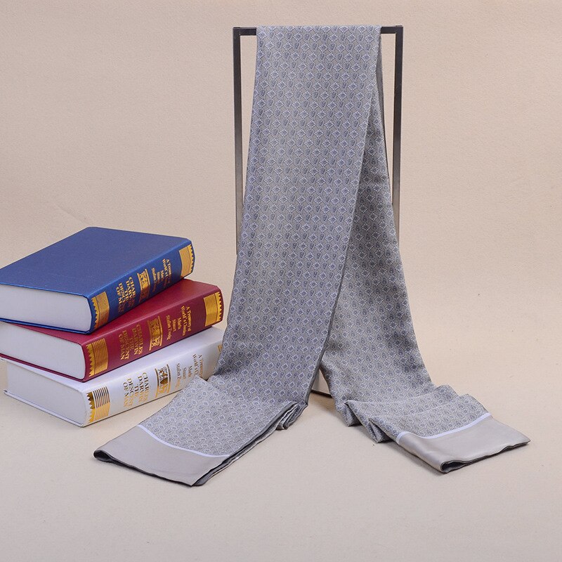 Mannen Gedrukt Zijde Dubbelzijdig Sjaals Mannen Business Lange Sjaals Warme Veelzijdige High-End sjaals Sjaals: Style No.13