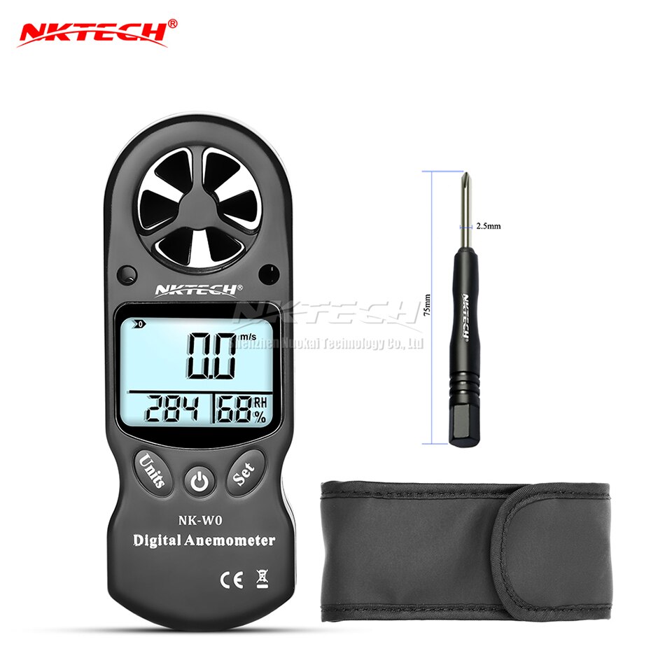 NKTECH-Mini thermomètre numérique Portable LCD, compteur de température et d&#39;humidité, hygromètre multifonction, NK-W0: Black