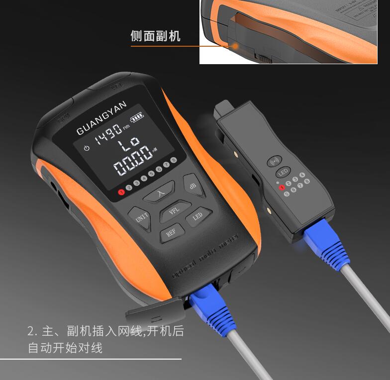 Handheld Multifunctionele Optische Power Meter + 1 ~ 30Mw Visual Fault Locator Vfl Met RJ45 Netwerk Test