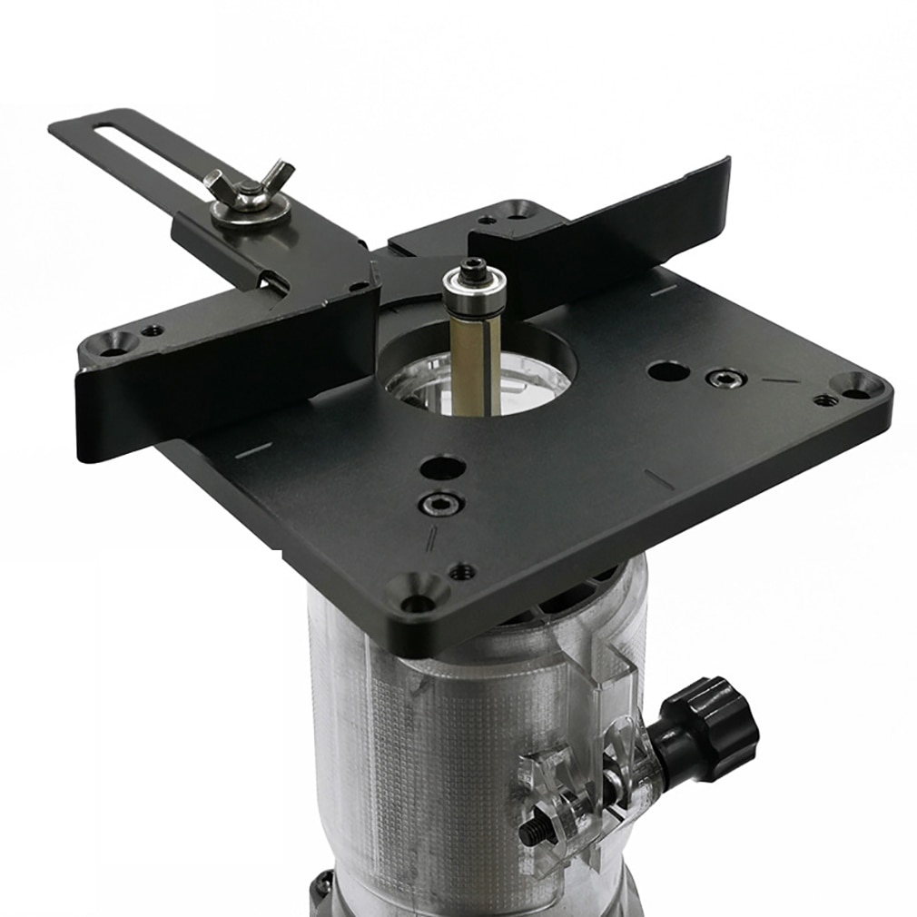 Universal Aluminum Router Table Insert Plate Trimming Machine Flip Board For Woodworking Benches Router Table Plate