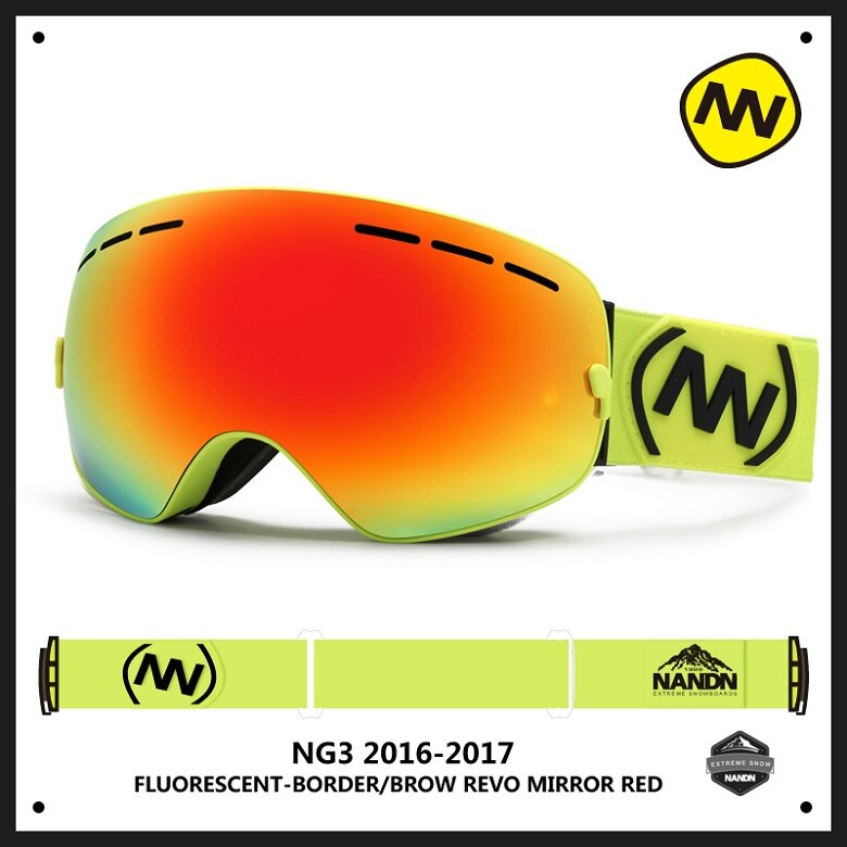 Nandn Sport Professionelle Skibrille Brillen Anti-Nebel UV400 Ski Brille Punkte Maske Skifahren Snowboard Männer Frauen Schnee Goggle: 7
