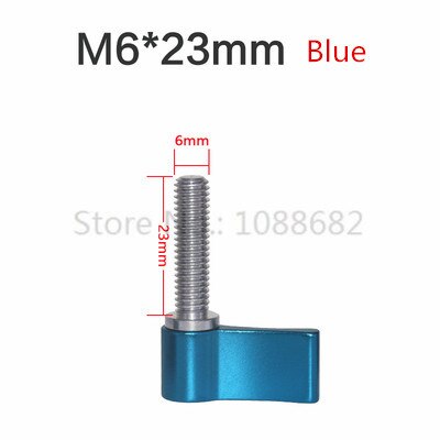 Jadkinsta Locking Screw Adapter 17mm 23mm Length M6 M5 Thread Clamping Screw Holder L Shape Wrench Spanner Camera Accessories: M6 23mm blue