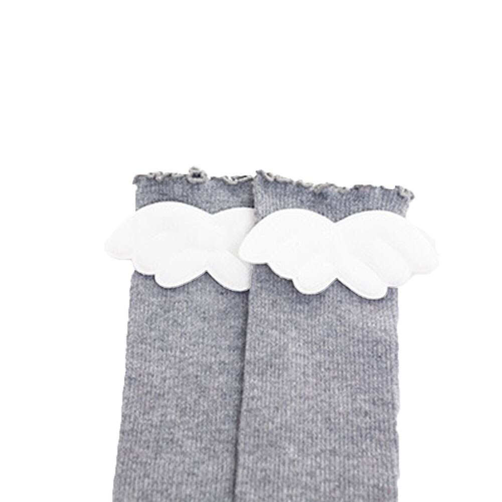 otoño deportes medias cálidas para niños, medias de algodón de color sólido para niñas, Blanco/Negro/gris/jengibre