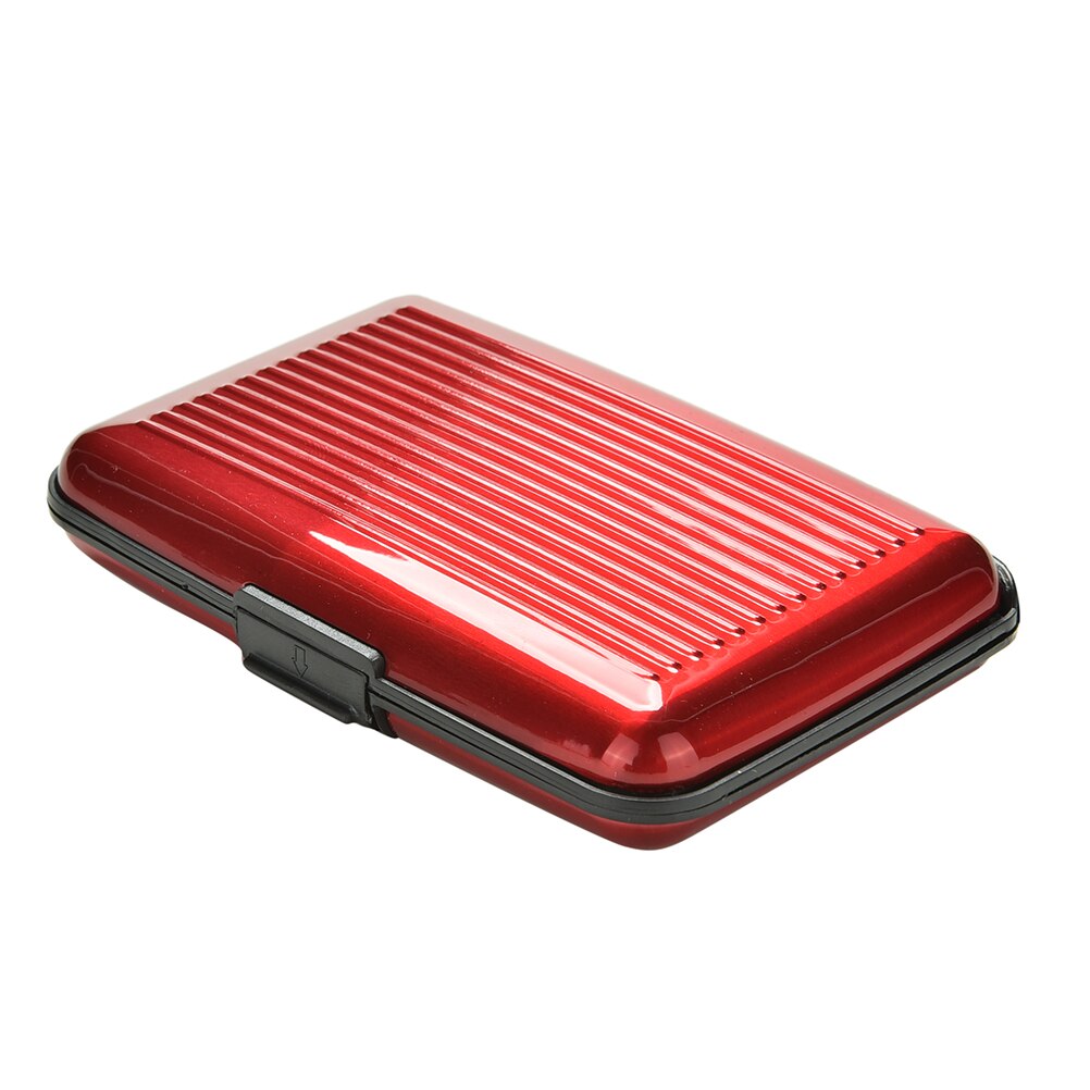 Portatarjetas de gran capacidad para personas mayores, paquete de tarjetas, portatarjetas de negocios: Rojo