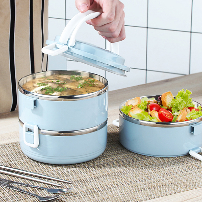 1-4 Layer Food Storage Containers Bento Lunch Box With Handle Insulated Food Container For Work School Camping Box