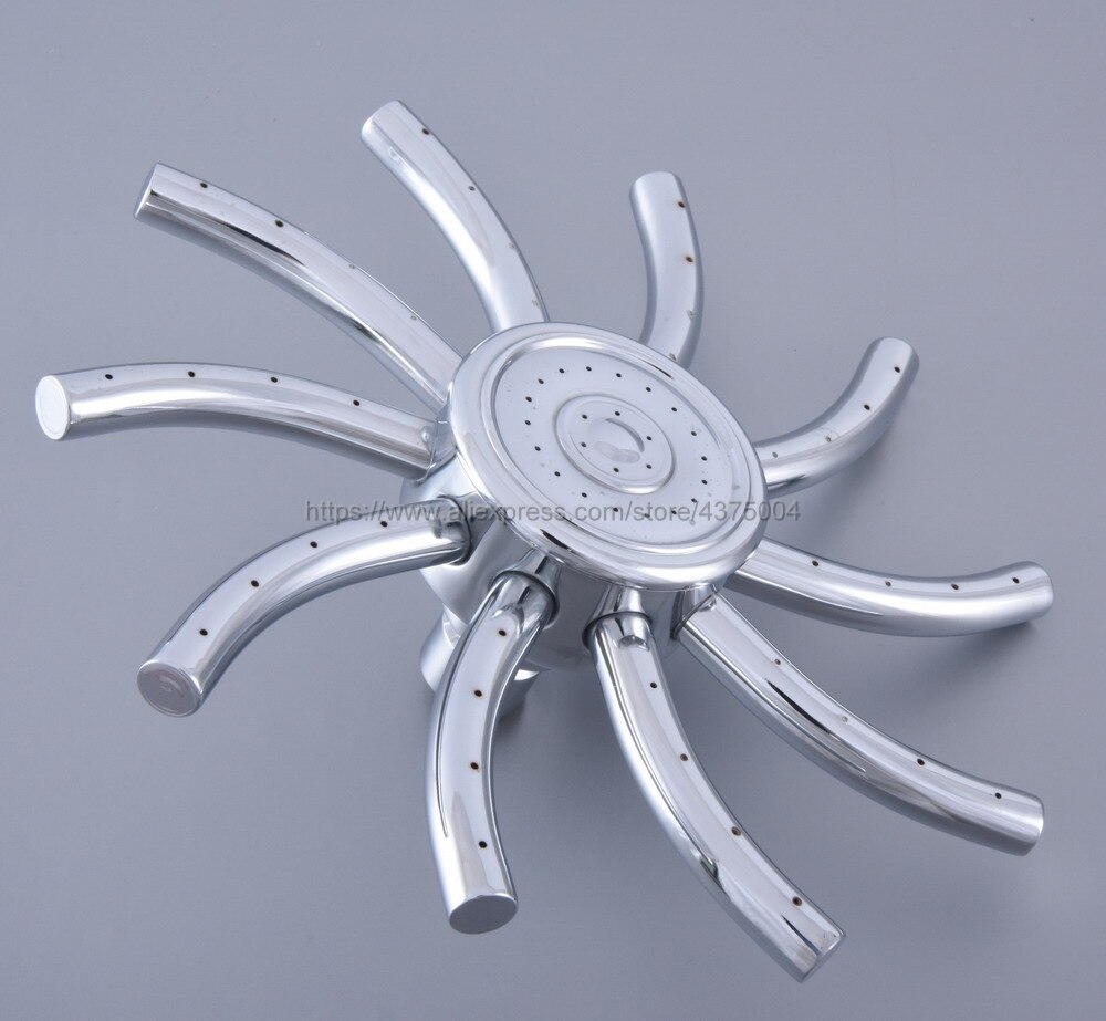 Modern Polished Chrome Shower Head Water Rains Shower Head With Shower Bathroom Set Wall Mounted Shower Head Nsh229