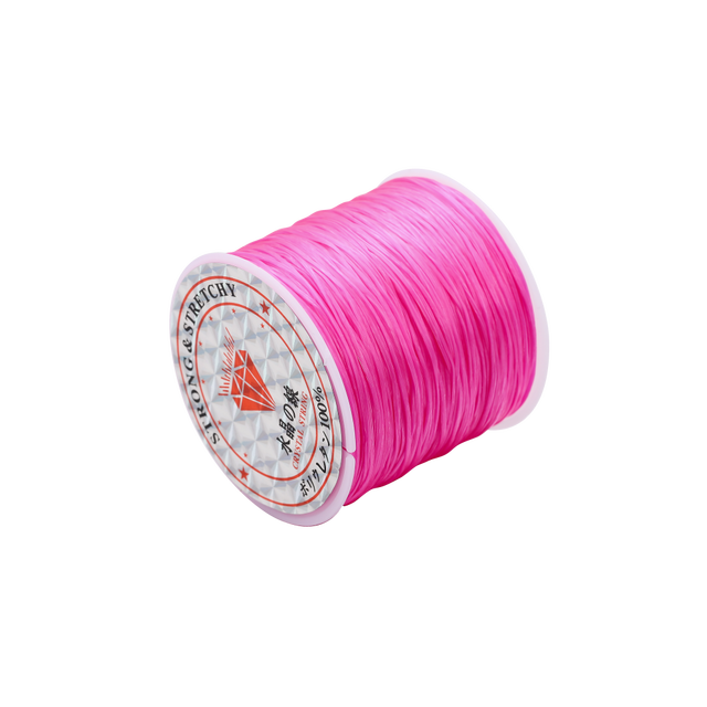 Hilo elástico redondo de 10/40M y 1mm, línea de cristal, cordón elástico de goma de nailon, cuerda elástica para hacer joyería DIY, pulsera de cuentas