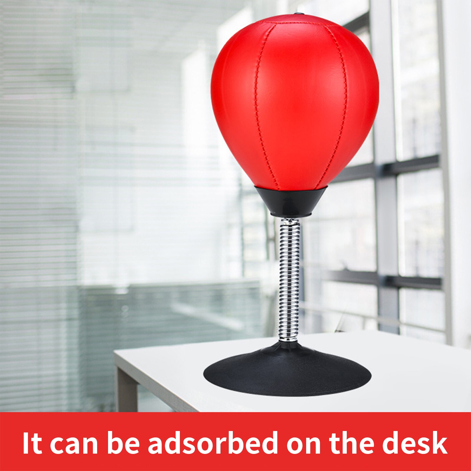 Desktop Punching Bags Inflatable Desktop Boxing Bag with Stand Stress Relief Ball Decompression Toys
