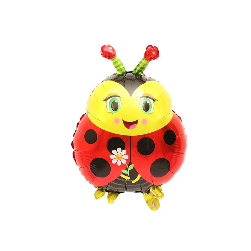 Insect Foil Balloons Helium Foil Cartoon Butterfly Ballons Frog Bee Ladybug Globos for 1st Birthday Party Balloons Decorations )