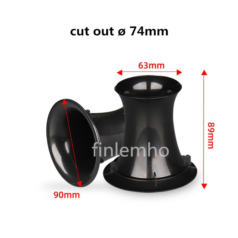 Accesorios de tubo de bajo para altavoz, puerto reflejo de plástico para altavoz de DJ para coche, Subwoofer Hifi para cine en casa, Woofer de Audio , 1 ud.
