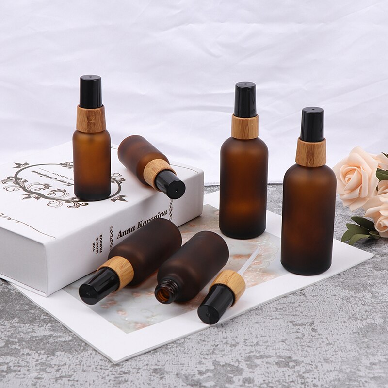 30/50/100ml Amber Glass Essential Oil Spray Bottles Atomiser Mist Sprayer Container
