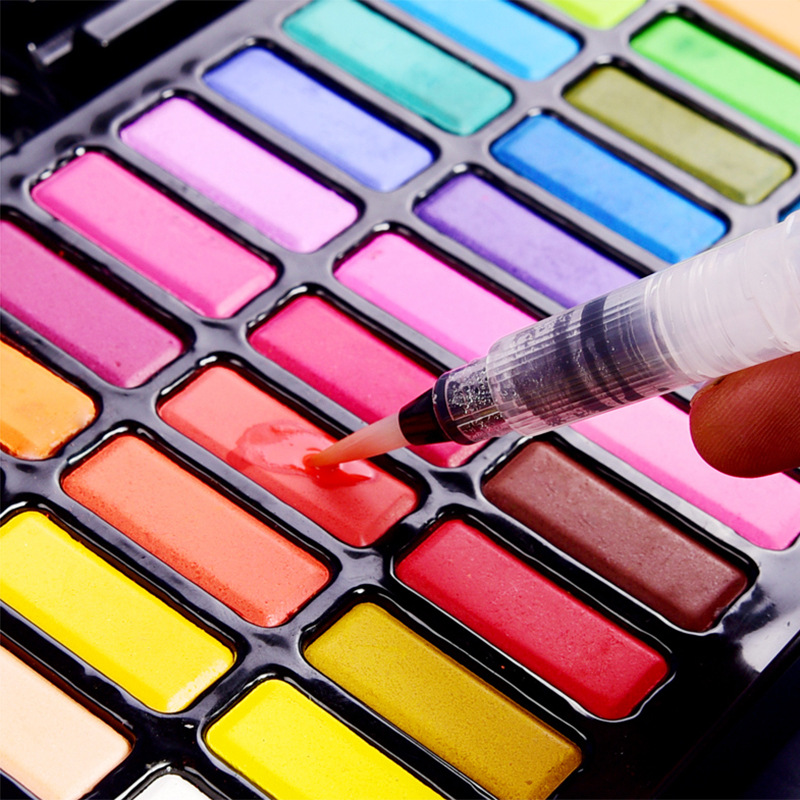 Kit Pintura De Aquarela Com Pincel, Papel De Aquarela, 24/36 Cores Profissional kit De Aquarela, Pigmento