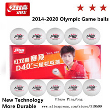 20 Ballen Dhs 3-Star Dingning D40 + Tafeltennis Ballen Nieuw Materiaal Plastic Poly Ping Pong Ballen