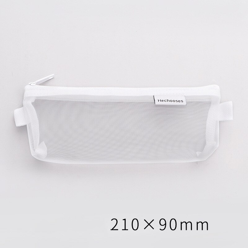 Prüfung transparent Bleistift fallen Büro Schüler Bleistift Fällen Schule Liefert Kawaii Stift Kasten Estuche Escolar Astuccio Scuola: 02-08 Weiß