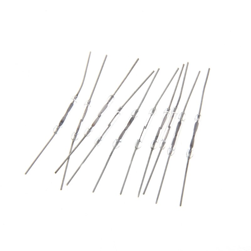 10 Stuks 2X14Mm Reed-schakelaar Normaal Open Magnetische Inductie Schakelaar Elektromagnetische N/O 62KD