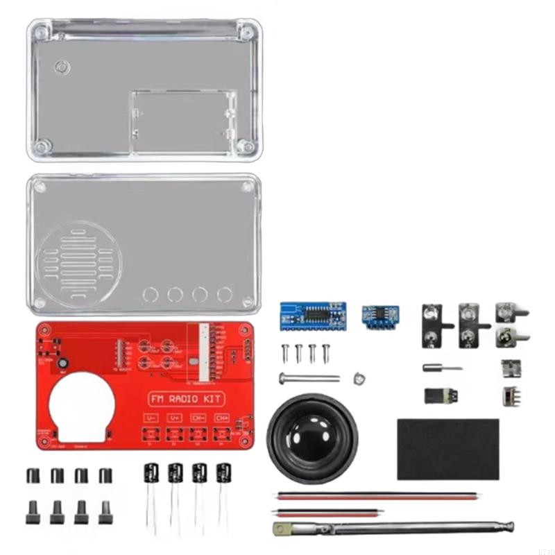 E74D 50-108MHz DIY FM Radio Kit for Soldering Practice and Circuit Learning Assemble Own FM Receiver