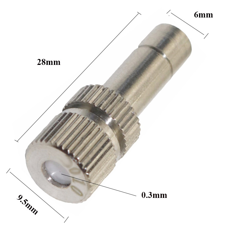 Nebulizador elétrico branco com 6-18 metros, sistema de pulverização, nebulizador para irrigação de jardim, plantas e estufas