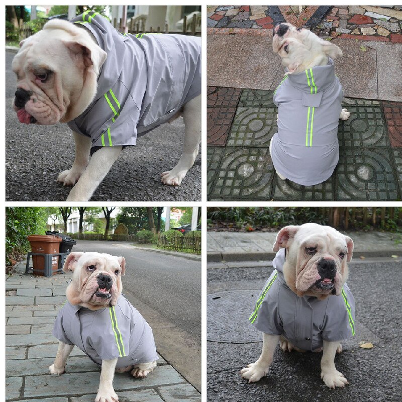 French Bulldog Raincoat Pug Dog Clothes English Bulldog Pit Bull Terrier American Bully Pitbull Clothing Waterproof Coat Outfit