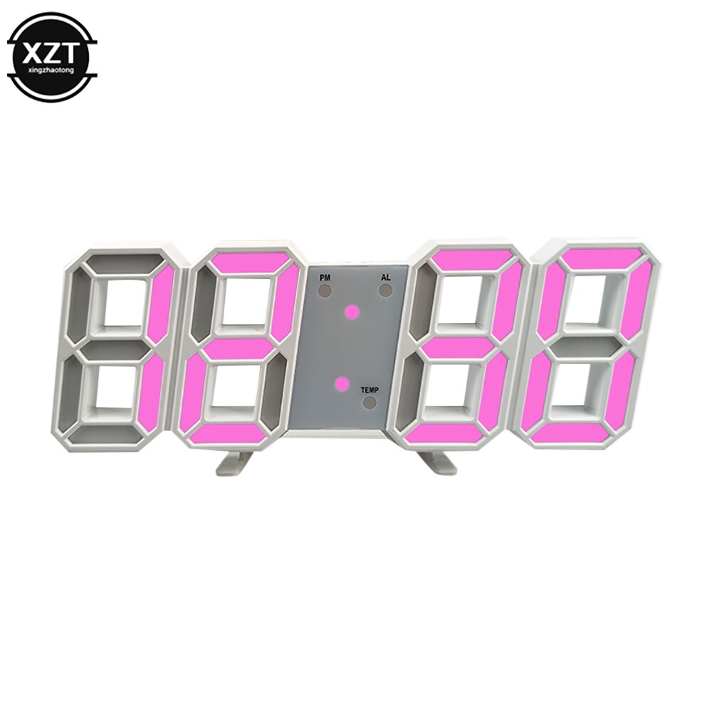 1Pcs LED Digital Alarm Clocks Wall Clocks Hanging Watch Snooze Table Clocks Calendar Thermometer Electronic Clock Digital Clocks: K