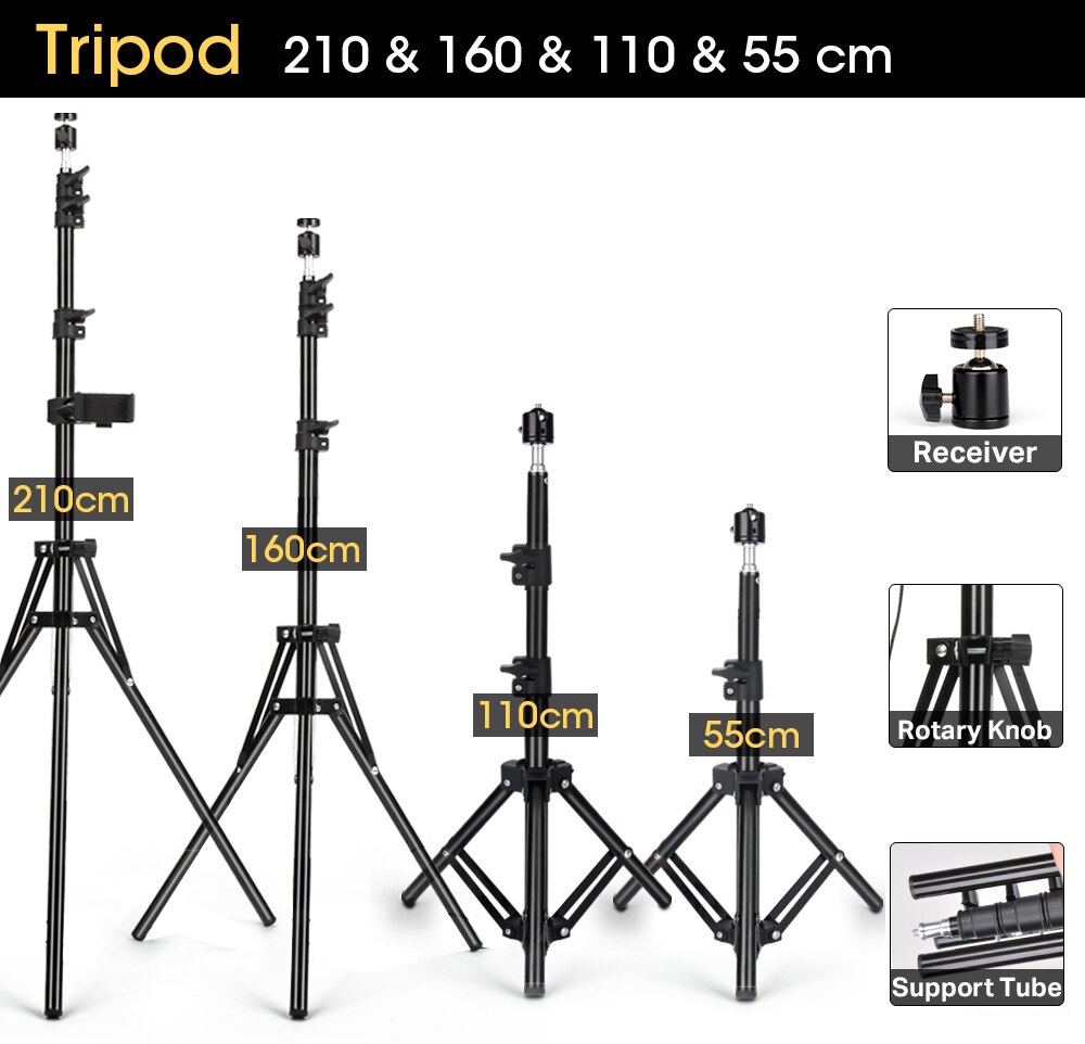 Statief Voor Camera Lichtgewicht Camera Telefoon Statief Verstelbare Smartphone Tripod Mount Houder Clip Draagbare Tv Show Afstandsbediening