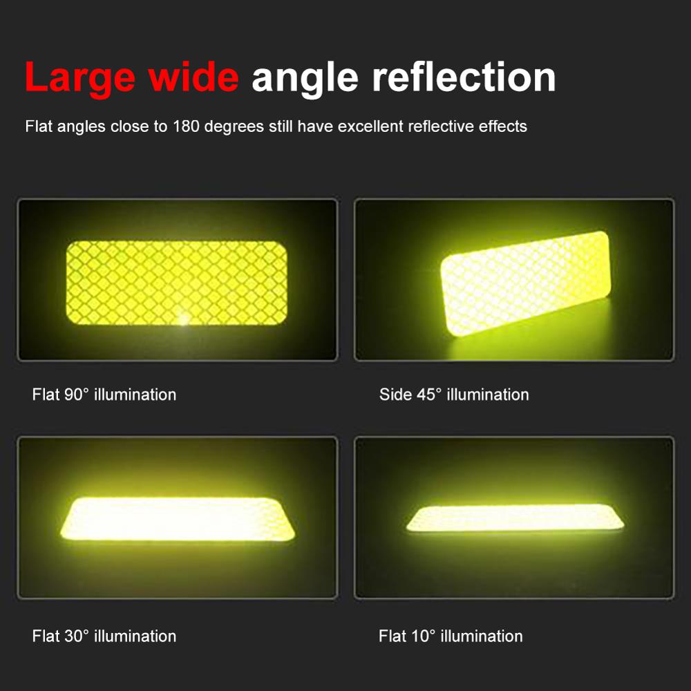 Accessoires de voiture réflecteur de bande réfléchissante réfléchissant Moto autocollant réfléchissant pour cadre de vélo autocollants Auto ruban décoratif