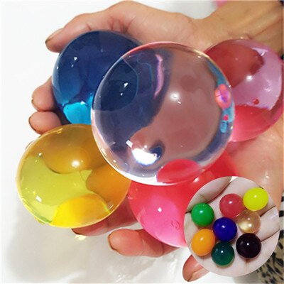 100/50 st/lot stora hydrogelpärlformade stora 3-4cm kristalljorda vattenpärlor lera växa boll bröllopsodlande lökar heminredning: Blandad färg 50 st