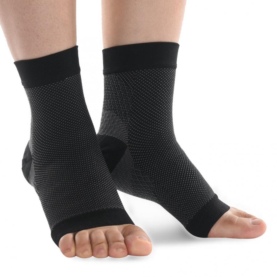 1 Paar Enkelbrace Compressie Ondersteuning Mouwen Elastische Ademend Letsel Herstel Gewrichtspijn Mand Voet Sokken Enkelbrace Guard