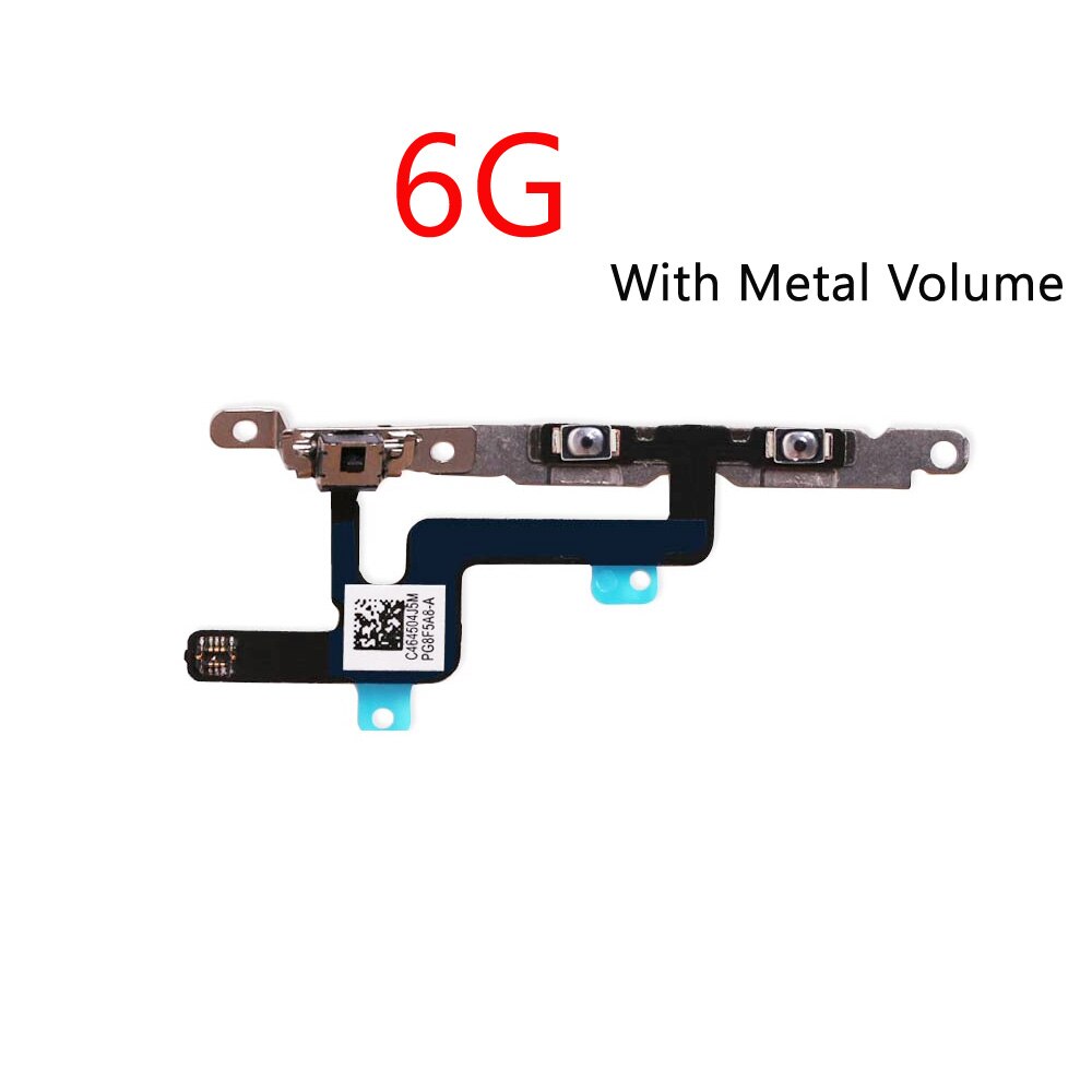 1Stck Volumen Energie Tasten Schlüssel Schalter biegen Kabel Für iPhone 6 6S Plus Energie biegen Reparatur Teile: 6G Volumen