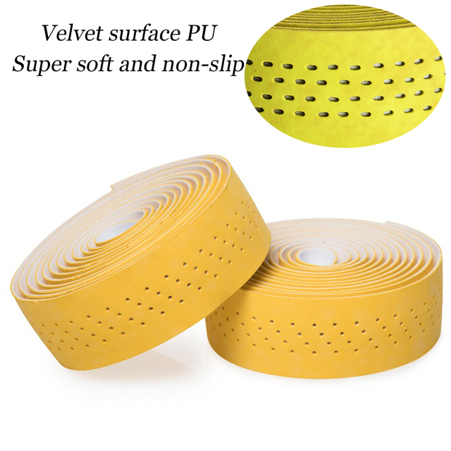 Fiets Stuurlint Racefiets Klauw Schokdemper Accessoires Barstape Bar Blokkeren Fietsstuur Tape Apparatuur: Yellow