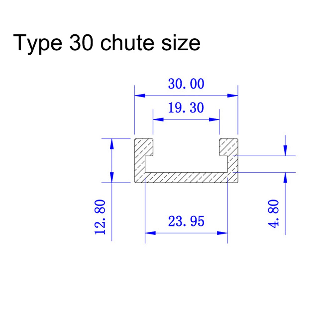 800mm T-Slot T-Tracks Miter Track for Router Table Woodworking Tool