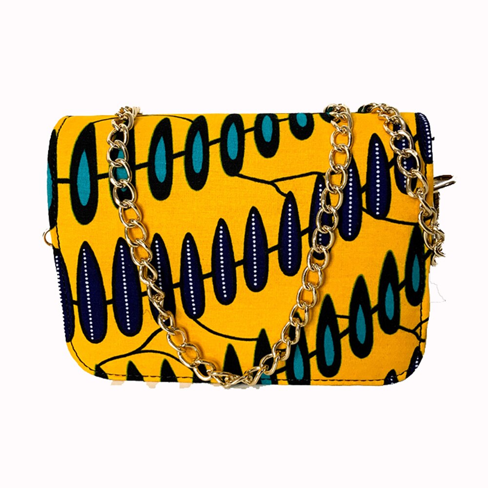 Afrikanske kvinder taske ankara taske skulder taske crossbody taske ankara taske afrikansk traditionel print taske ankara taske: Farve 1