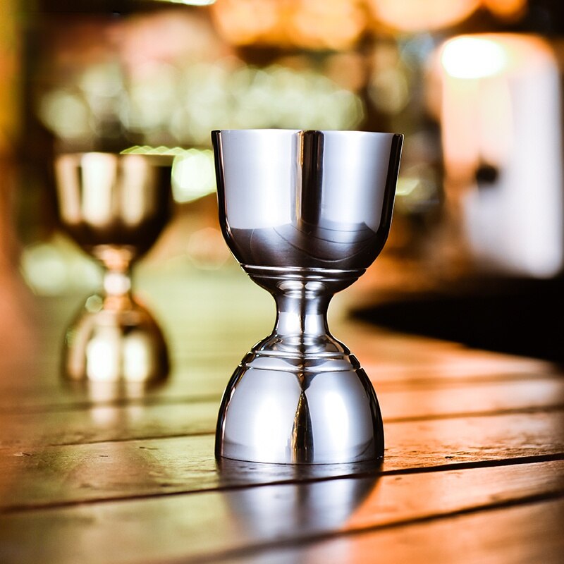 Bar Bartender Indian Stainless Steel Wine Measuring Spoon Measuring Cup Ounce Cup Ounce Gold Plated Wine Measuring Apparatus