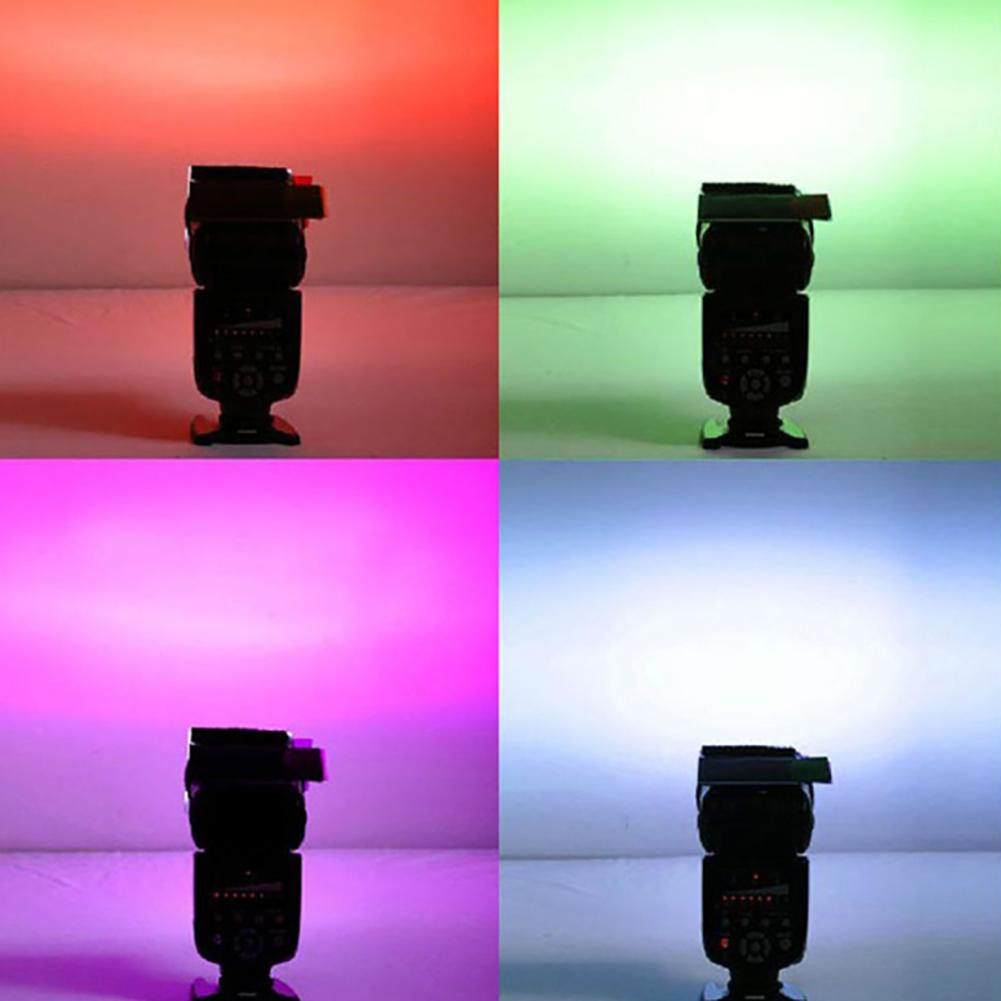 Caméra 10X8cm 12 couleurs paquet de feuille de Gel Transparent couleur Correction lumière Gel filtre carte pour photographie lampes de poche