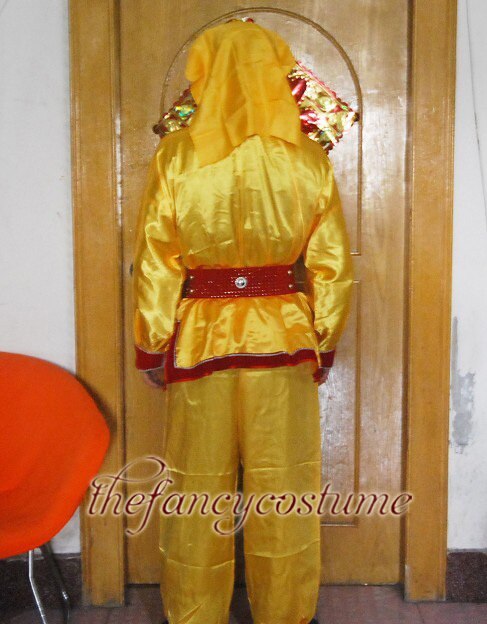 Yellow Chinese Male Dragon Dance Lion Dance Performance Costume Spring Festival Lantern Festival