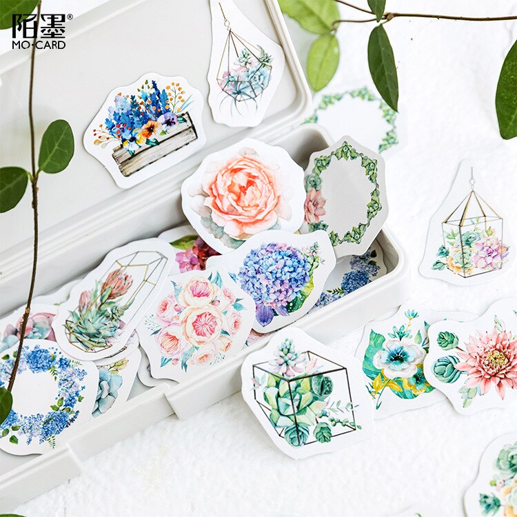 Flower Mean Stationery Stickers Diary Handmade Adhesive Paper Japan Sticker Scrapbooking Stationery