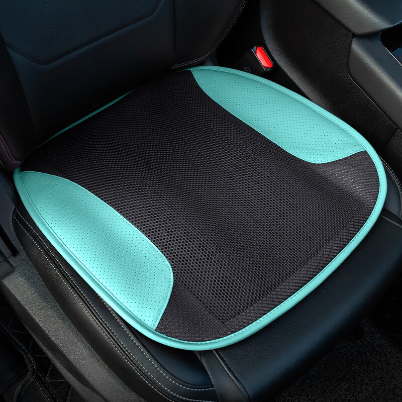 Coussin de siège de voiture universel ventilé, USB, protection de siège de voiture, Cool Pad, respirant, antidérapant, pour la maison et le bureau: GREEN