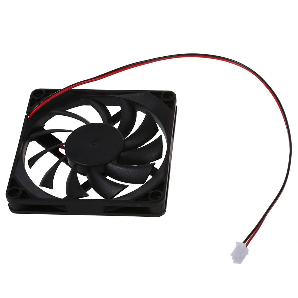 ! 80mm 2 Pin Connector Cooling Fan for Computer Case CPU Cooler Radiator