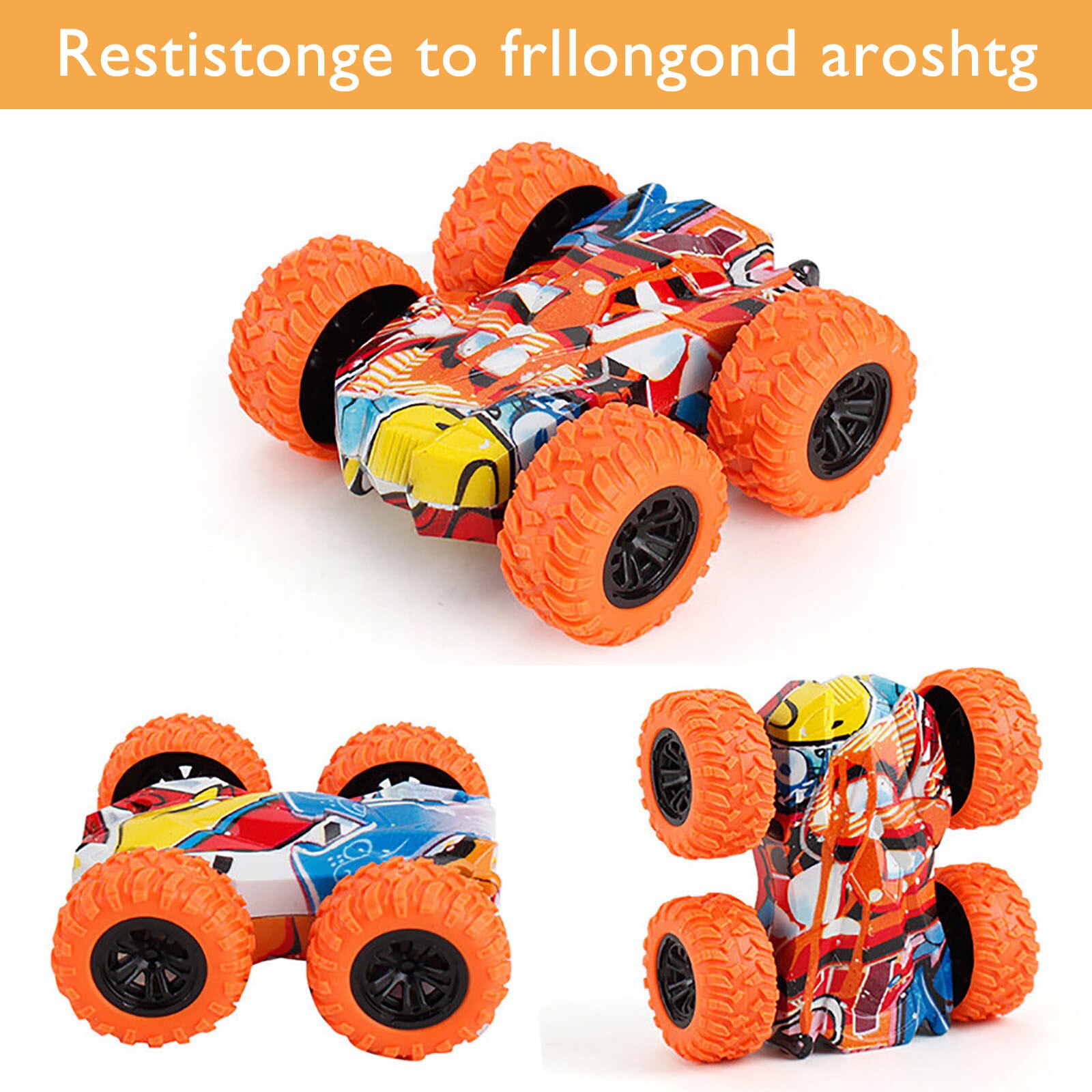 Inertie-Double Side Stunt Graffiti Auto Off Road Model Auto Voertuig Kinderen Speelgoed 5Pcs Voertuigen Dumper Truck Kids auto Speelgoed Voor Kinderen