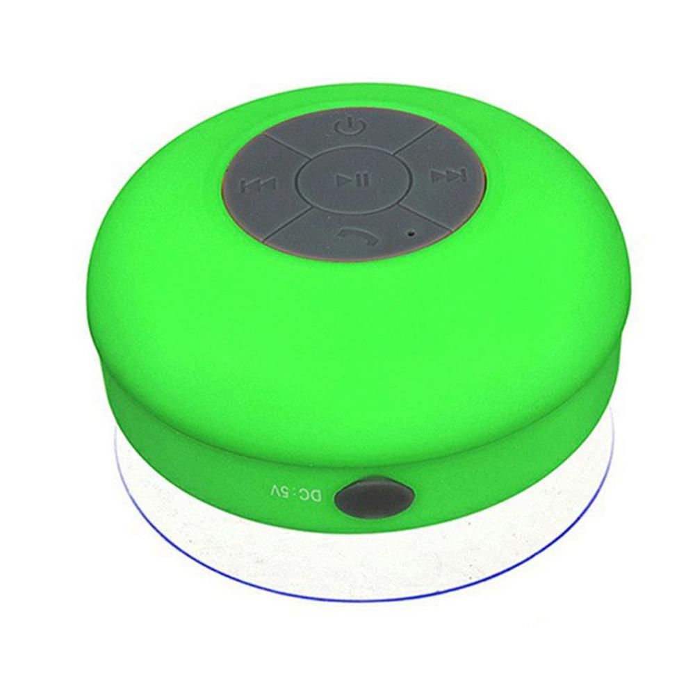 Mini Altavoz Bluetooth portátil impermeable inalámbrico manos libres altavoces, para ducha, baño, piscina, coche, Playa y Outdo: green